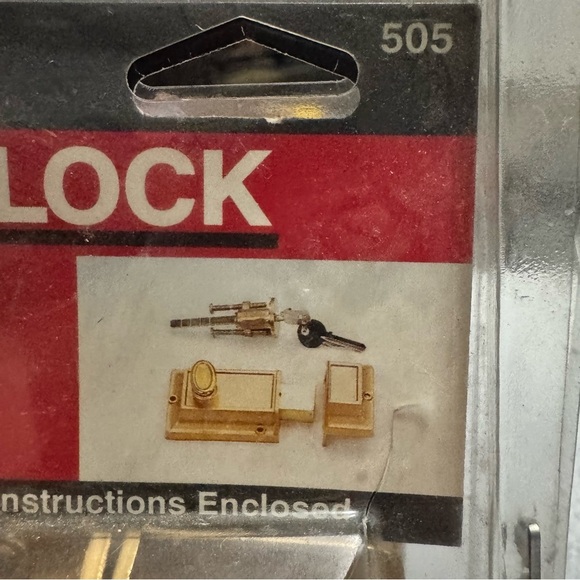 Guard Security Rim Deadlock 505 Brass Finish 1” Deadbolt Solid Brass Cylinder - Picture 7 of 10